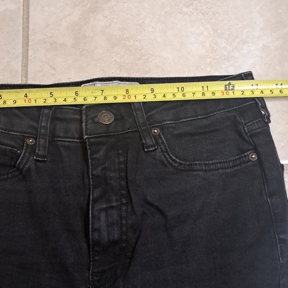 FREE PEOPLE sz 27 black jeans with boot straps, $148.00 - Picture 7 of 7